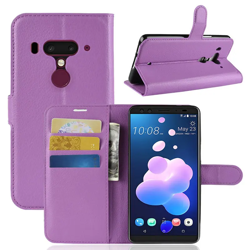 Для HTC U12 Plus u12 + кожаный чехол бумажник для Life U12Plus Desire 12 12S Чехол книжка