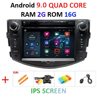 DSP ips 2 din Android 9,0 64G Автомобильный dvd-плеер для Toyota RAV4 Rav 4 2007 2008 2009 2010 2011 gps wifi Радио экран навигация ПК - Цвет: 9.0 2G 16G IPS