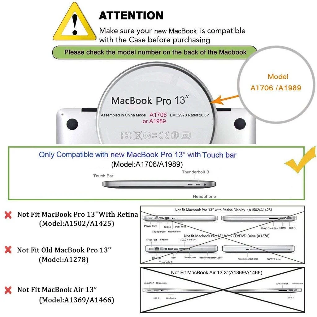 Матовый Жесткий чехол с матовой поверхностью для клавиатуры Apple Macbook Pro 13 дюймов