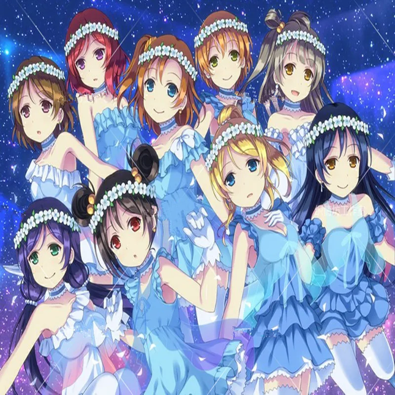 Горячая аниме Love Live Sonoda Umi для театра костюмированной игры костюм одежда синие