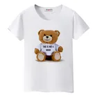 BGtomato знаменитая звезда Фредди оригинальный бренд хорошего качества Повседневная футболка модная рубашка в стиле хип-хоп Мишка Тедди для женщин