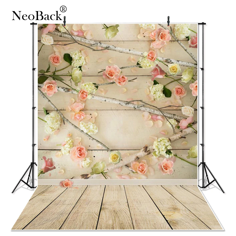 Виниловый тканевый цветочный деревянный детский фон для фотосъемки цифровая