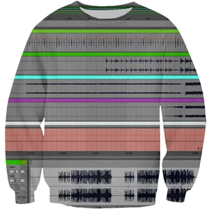 YX девушка Прямая Новая мода длинный рукав толстовка Ableton Live disco 3d печать мужская повседневная o-образным вырезом пуловер - Цвет: color as the picture