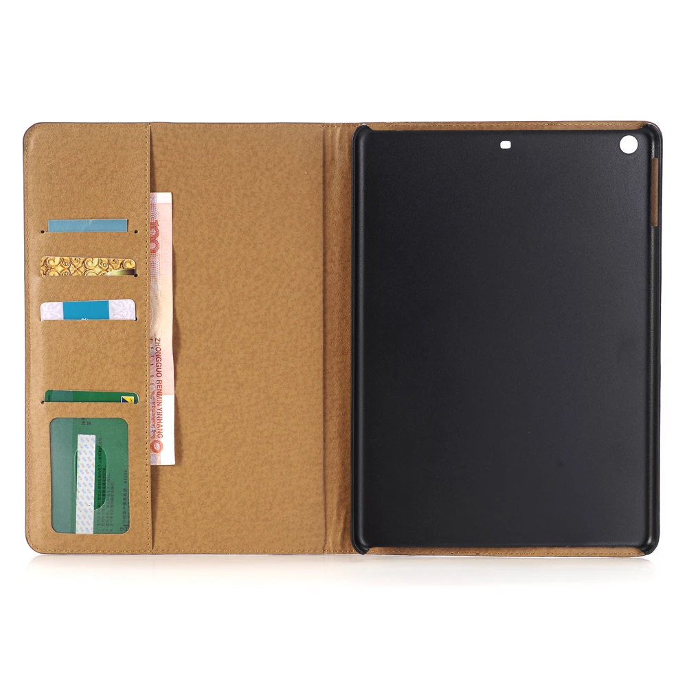 Для iPad 9,7 дюймов 6th 5th чехол для iPad Air 1 2 бизнес кожа Книга защитный чехол-подставка держатель Слот карты бумажник для мужчин