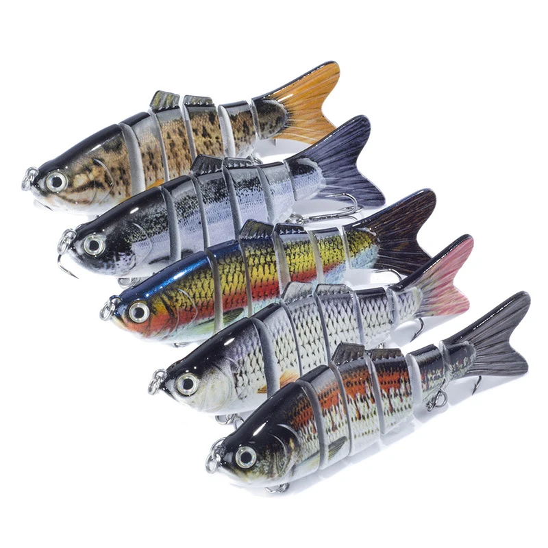 

10cm 17g Fishing Lure Wobblers Lifelike 6 Segment Swimbait Crankbait Hard Bait Artificial Lures MC889