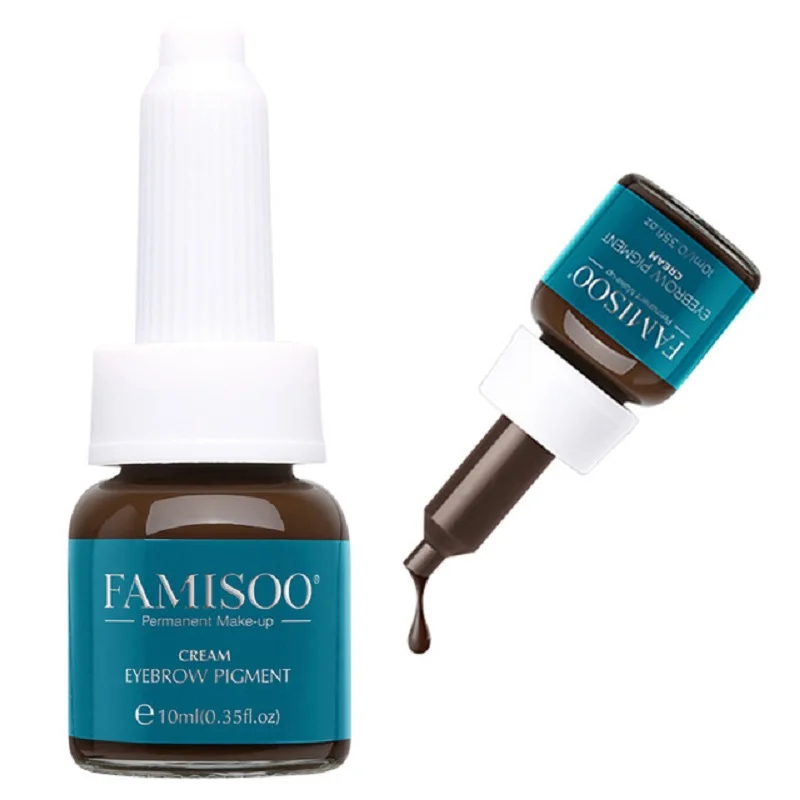 Famisoo 3 шт. набор чернил для татуировок микроблейдинг Перманентный макияж пигмент