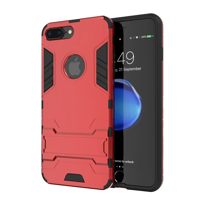 Red Kisscase укрепленный чехол для iPhone 6 6s 7 8 плюс защитный подставка держатель чехол для iPhone X XS Max XR 5 5S телефон Se аксессуары чехол на iphone xr xs max 7 8 plus 6s - Цвет: Red