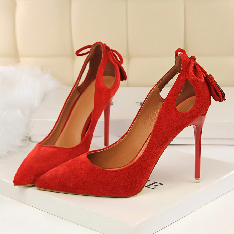 Модные пикантные женские туфли лодочки на высоком каблуке 10 см шпильке с