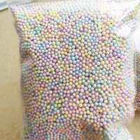 250gbag macarons light colors pastel foam beads colorful polystyrene foam balls styrofoam mini floam beads balls crafts