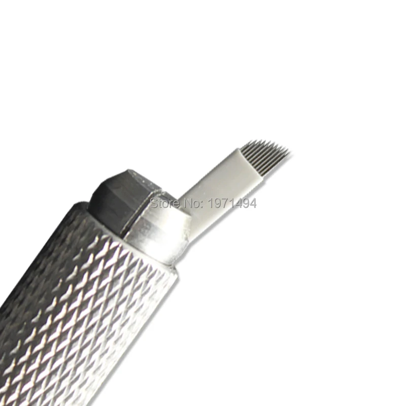 Новое поступление самый дешевый 50 шт. серебряный Перманентный макияж ручной 3D