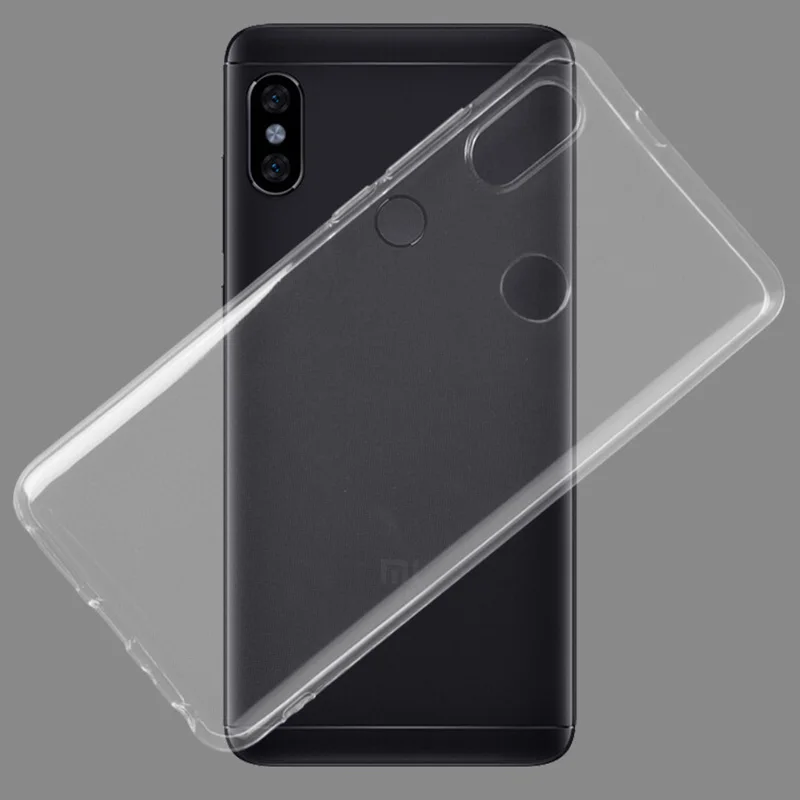 Прозрачный ультра тонкий Тонкий силиконовый чехол xiomi xiaomi redmi note 5 pro чехлы