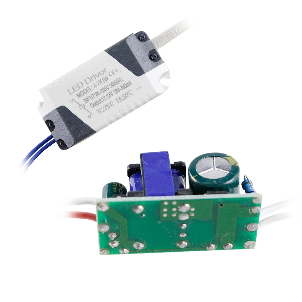 4 7 Вт Светодиодный драйвер 240mA 260mA DC12 24V Питание 5 6 светильник DIY лампы ing