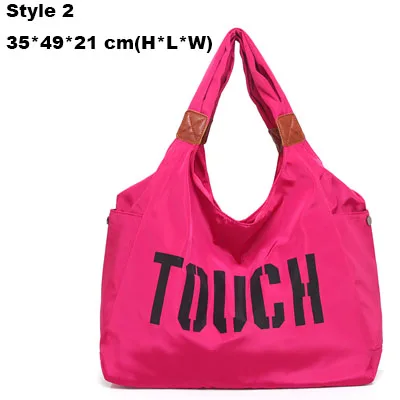 Style 2 Rose Red Водонепроницаемая Наплечная Сумка, уличная сумка для спортзала, спортивная сумка для йоги, Спортивная женская сумка для фитнеса, сумка для путешествий XA307WA - Цвет: Style 2 Rose Red