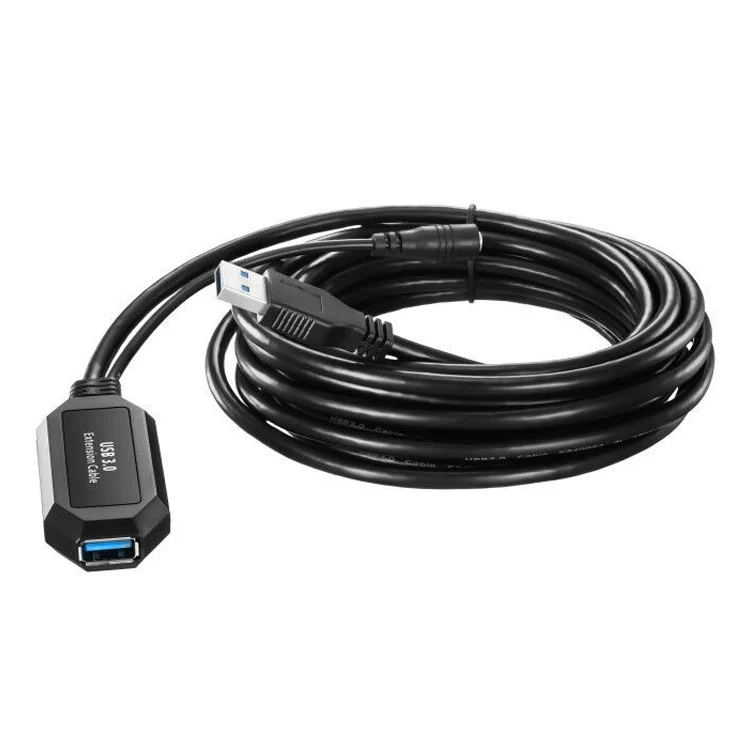 Ult-лучший USB 3,0 кабель-удлинитель 5 м USB3.0 Активный ретранслятор папа-мама длинные кабели с усилителем сигнала чипы DC-Jack