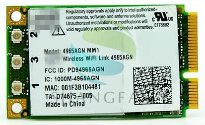 

Dual band 4965AGN 4965AN 4965AGNMMW 300Mbps Mini PCI-e WLAN Wireless Wifi Card