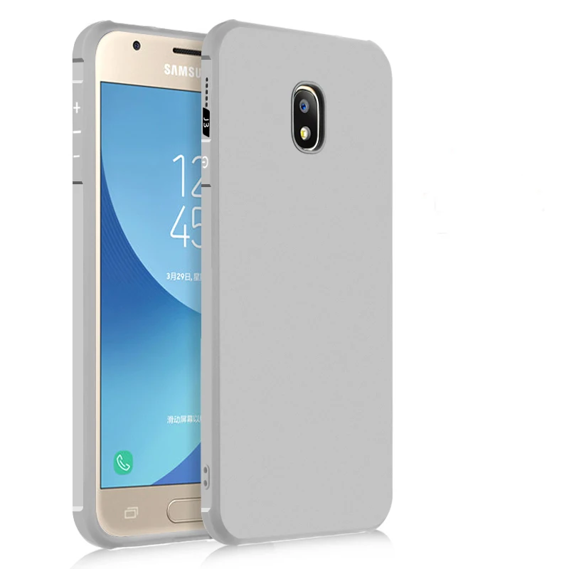 Light gray 01 Роскошный чехол для samsung Galaxy J3, J5, J7 года ЕС Силиконовый жесткий защитный чехол на заднюю панель чехол s для samsung j330 j530 j730 - Цвет: Light gray 01