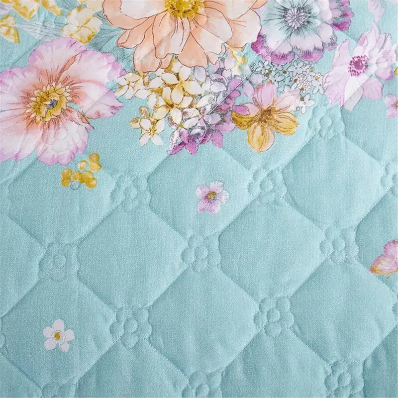 1 bed skirt Новинка, 150*200 см, цветочный принт, покрывало на кровать, юбка, защитный чехол, стеганая, утолщенная, кружевная, покрывало на кровать, серия цветов - Цвет: 1 bed skirt
