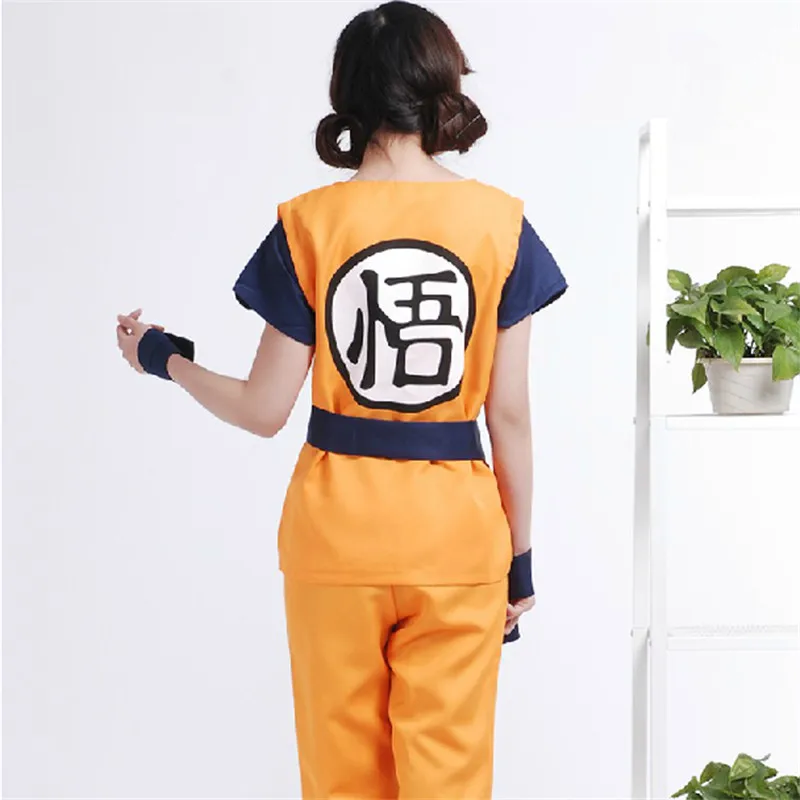 Аниме Dragon Ball Z Сон Гоку черепаха и Wu шаблон мультяшный костюм для женщин мужские наряды Военная Униформа вечерние костюмы