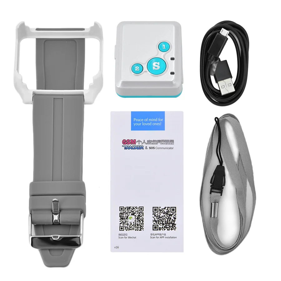 Мини gps трекер для детей RF V16 Бесконтактный 2G GSM GPS локатор 12 дней в режиме ожидания