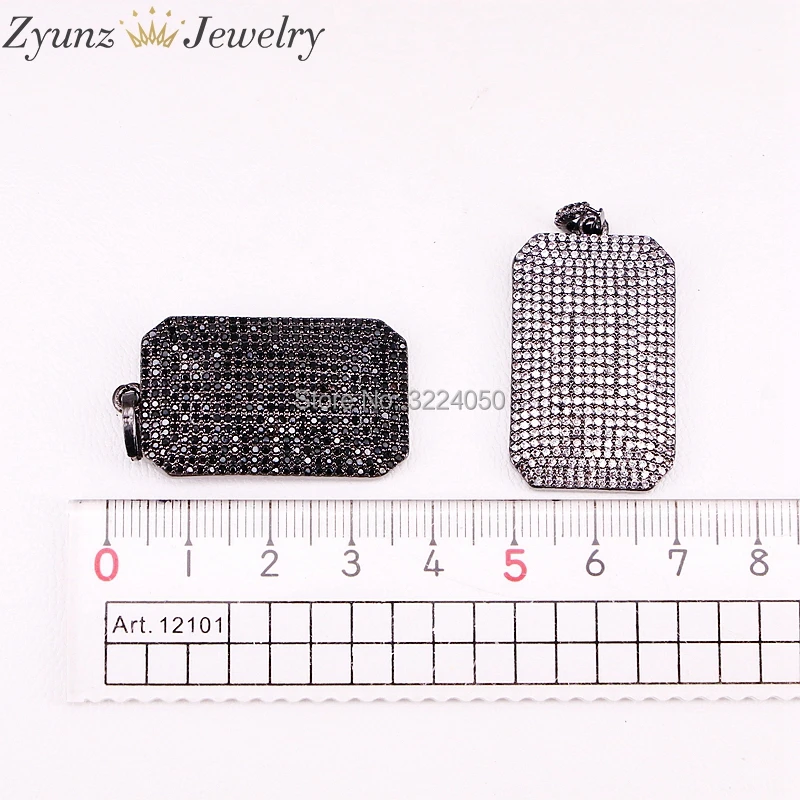 Подвеска в форме прямоугольника с инкрустацией 5 шт. | Украшения и аксессуары