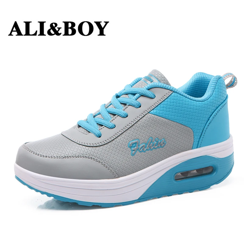 ALIBOY женская спортивная обувь для бега дышащая на танкетке спортивные женские