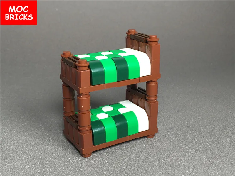 Фото 5 шт./лот MOC кирпичи сделай сам красочная декоративная мебель двойная кровать 5 шт./лот MOC кирпичи сделай сам красочная декоративная мебель двойная кровать