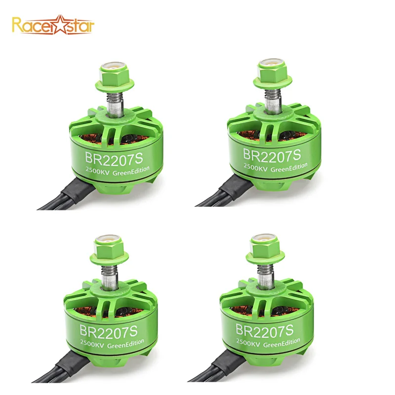 

Racerstar 2207 BR2207S Green / Red Edition 1600KV 2200KV 2500KV 3-6S Brushless Motor For RC Models Multicopter Frame DIY Accs