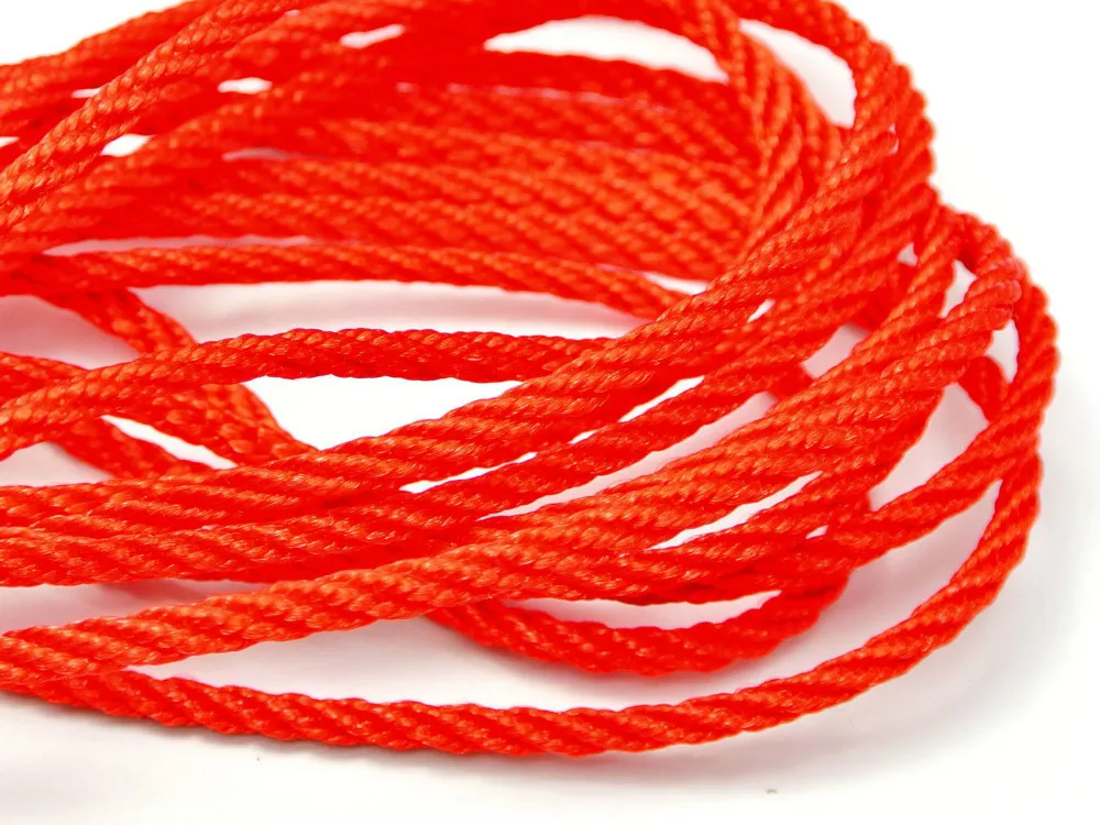 

16.4 Feets Red Nylon Love Rope Binding Bind up Synthetic Silk String 3mm