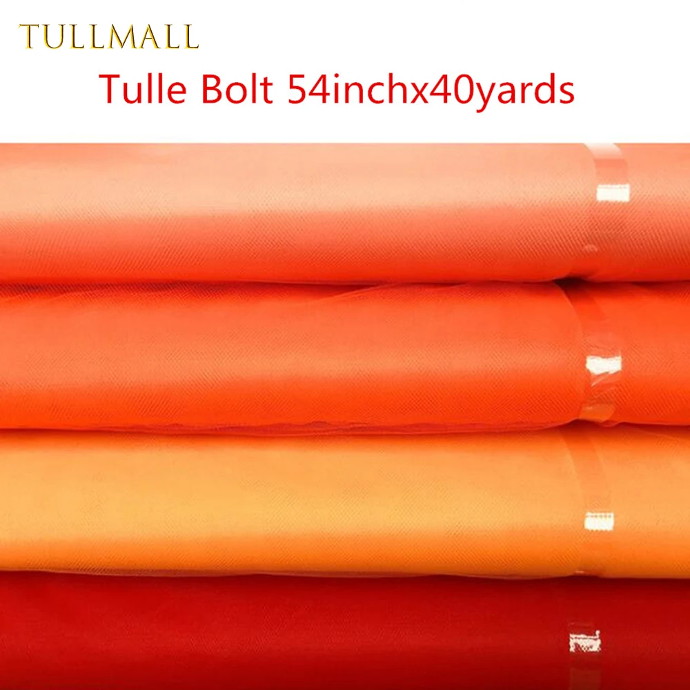 TULLMALL 63 Цвета в наличии тюль болт 54 &quotx40Yards пачка ткань Pew Лук свадебный пользу