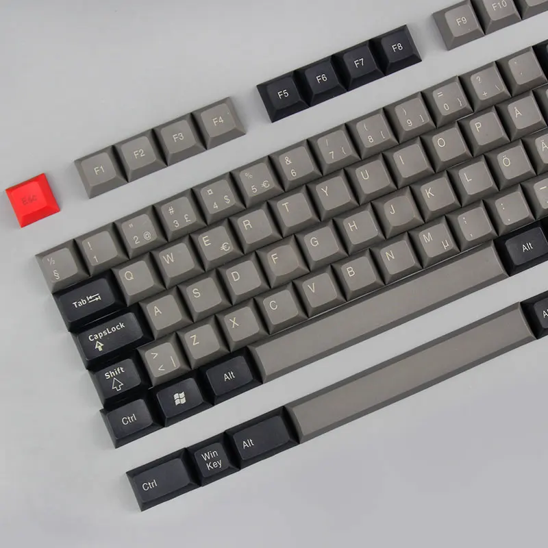 Dolch DSA нордическая раскладка колпачки PBT Топ Печатный с ISO клавиши для cherry mx