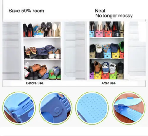 Display Rack Organizer Shoes Space-Saving Plastic Storage Multi-color Hot | Дом и сад