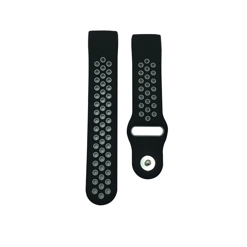 Подходит для fitbit charge3 Двухцветный силиконовый сменный ремешок дышащий