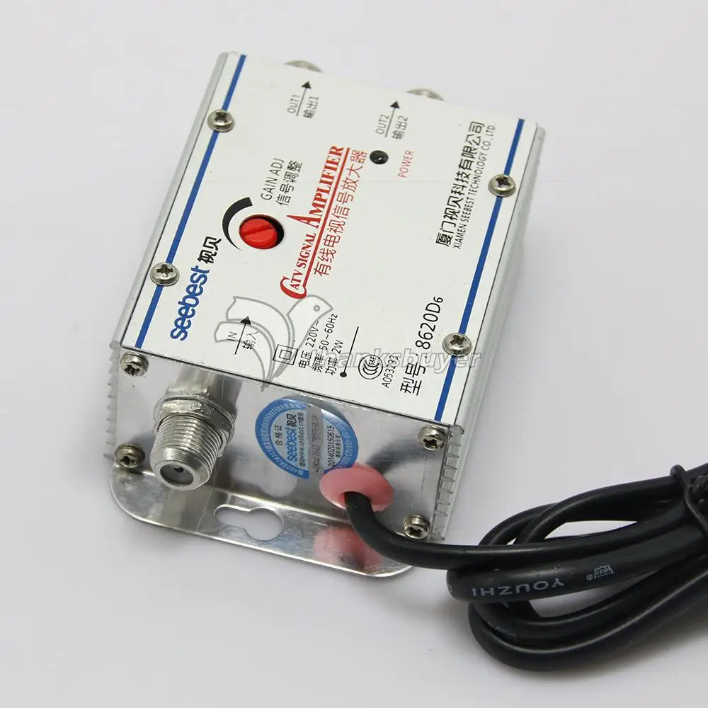 TZT SB-8620D6 2 way CA ТВ усилитель сигнала спутниковый кабель ТВ разделитель усилителя сигнала Усилитель CA tv 20DB
