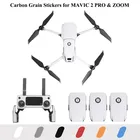 ПВХ Углеродные зернистые наклейки для кожи для DJI MAVIC 2 PRO и ZOOM наклейки в виде дрона с аккумулятором, удаленное крепление на руку