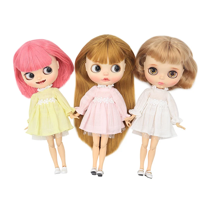 Blyth/кукольная одежда; кружевное платье принцессы; подходит для 1/6; ICY blyth doll joint body