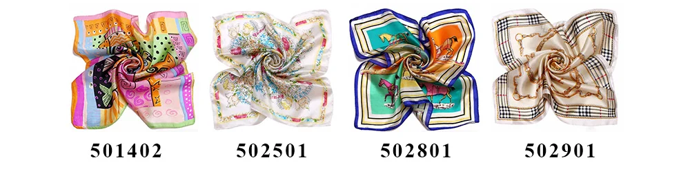 LING / фарфор печать площади шелковый шарф женский ladies scarf，женщина любимая сатинировки ожерелье шелковые платок бандана прямых продаж 53* 53 см#1064