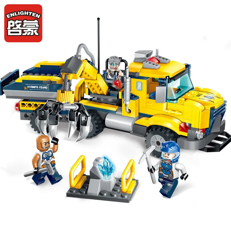 309pcs Crystal Collector 2407 Mining Vehicle Intelligence Enlightenment Development Compatible Building Block Children Toy Gifts | Игрушки и