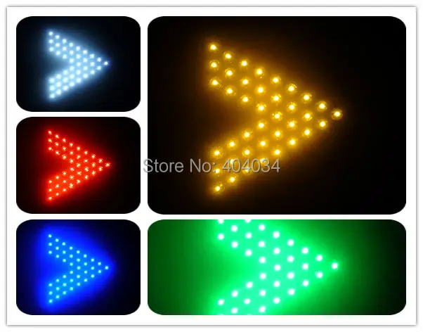 Автомобильный светодиодный индикатор поворота заднего вида 2 шт. 7x8 см 39