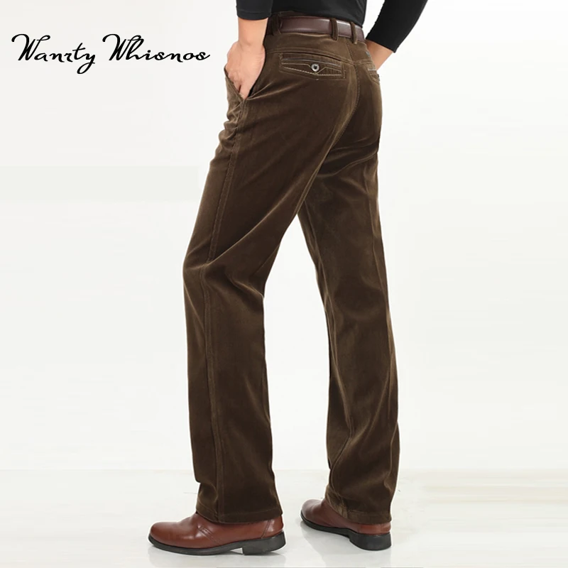 Мужские повседневные вельветовые брюки 2017 новые джоггеры осенние свободные