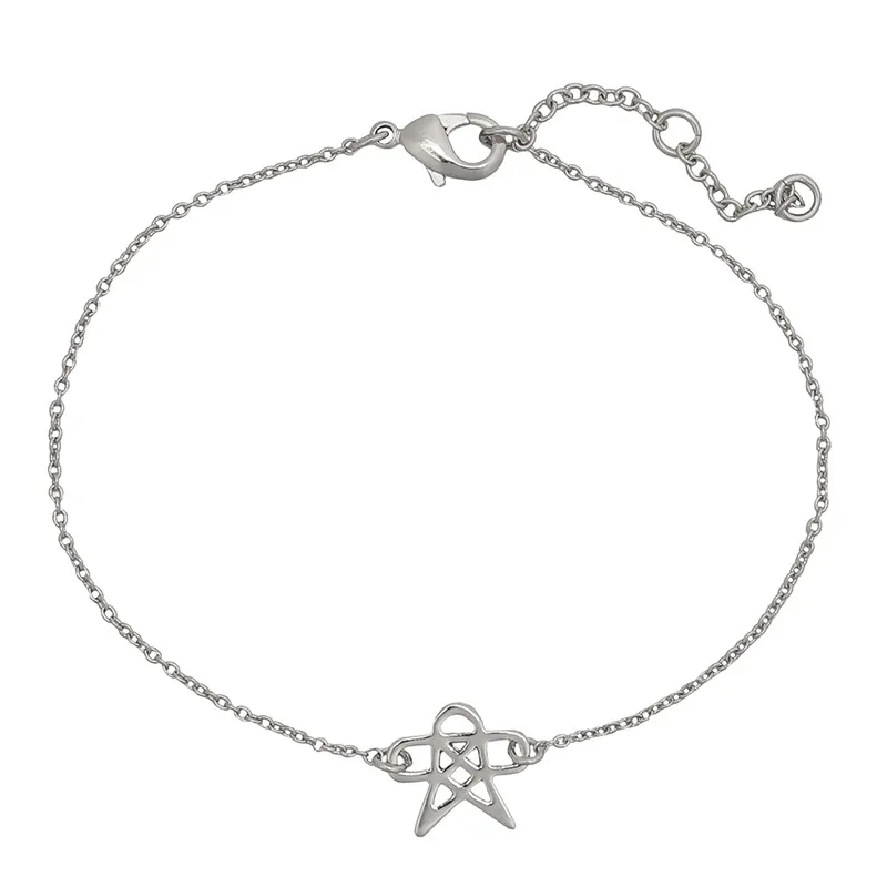 Изысканный Милый Полые Из Нержавеющей Стали Птица Браслет Мода Браслеты Mujer для