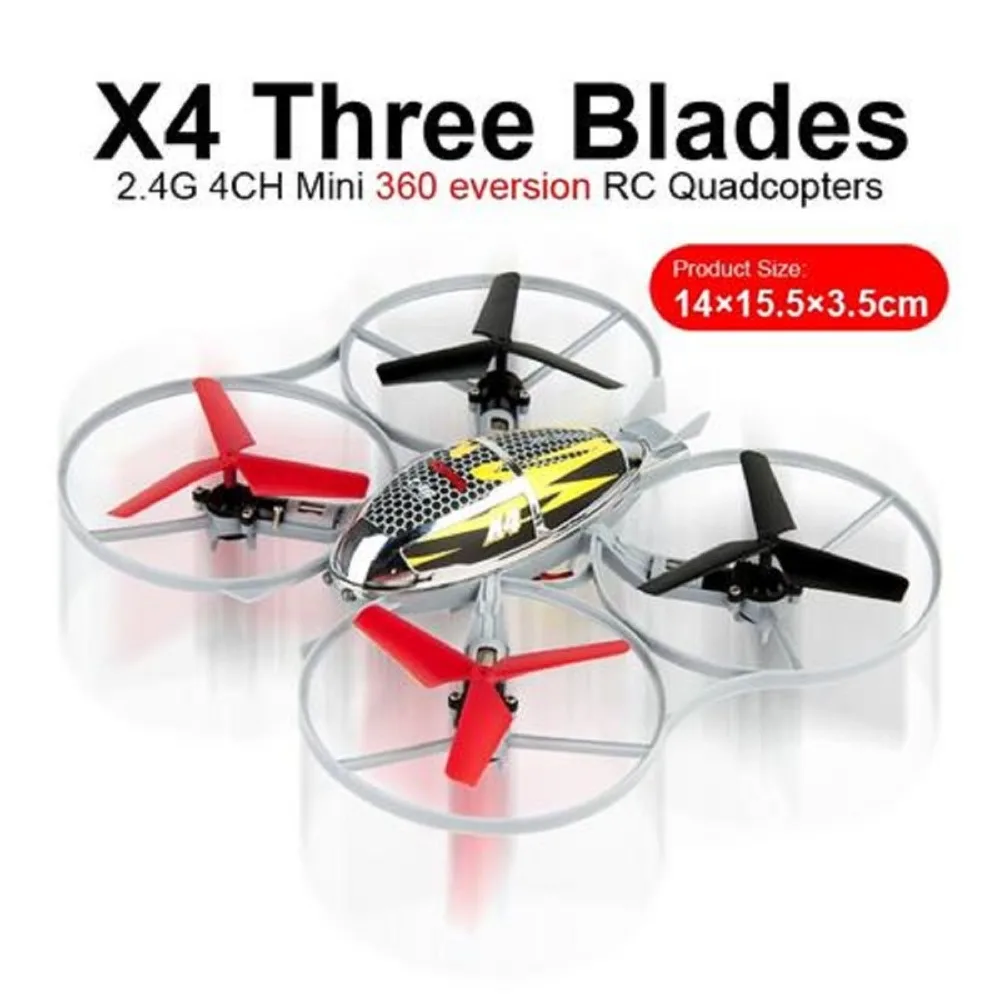 Оригинал Сыма X4 4ch 2.4 ГГц 6 оси гироскопа вертолет Quadcopter вспышки света мини