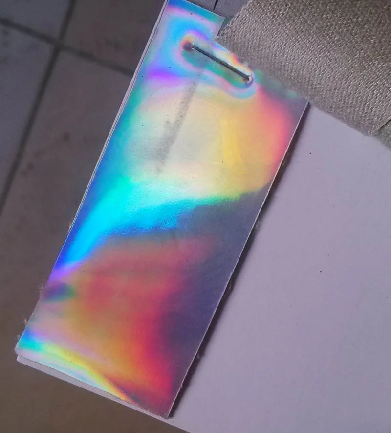 

Hight quality soft Holographic TPU leather material sale by yard 137CM*91CM