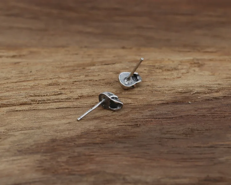 Серьги с черепом из серебра A185 ювелирное изделие в виде черепа украшением