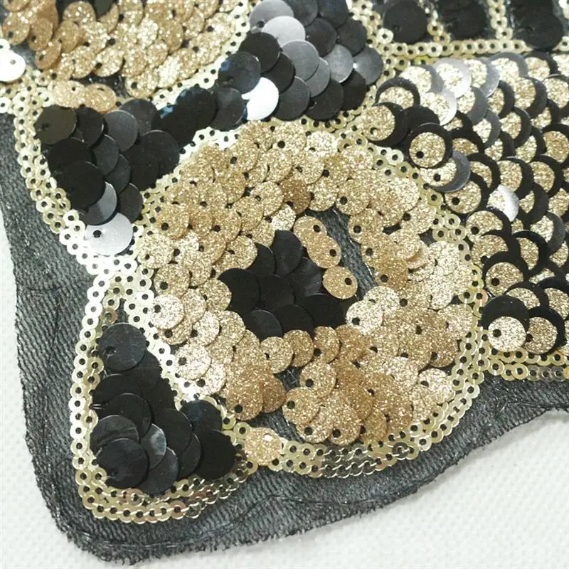 Animals Handmade Diy Sequin Embroidered Cloth Owl Gold Beads Patch Patches For Clothing Y1010 Decor | Дом и сад