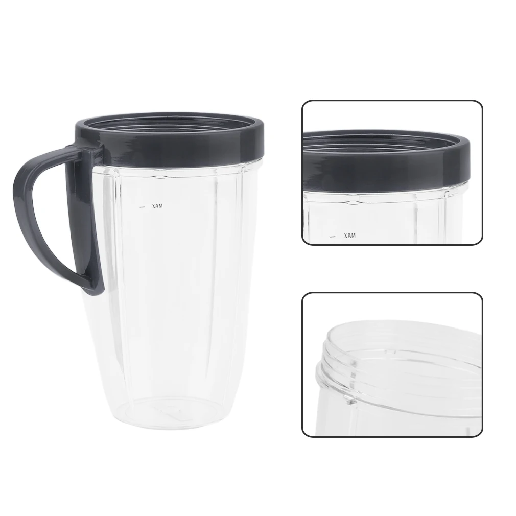 2 Pcs/Set 24OZ Juicer Blender Tall Cup With Handled Comfort Lip Ring Juice Shaker Powder Mixer Sports Bottle | Бытовая техника
