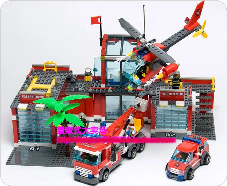 Kazi Fire Fight Series Command Center Building Block Sets 774pcs Enlighten Educational DIY Construction Bricks toys 8051 | Игрушки и