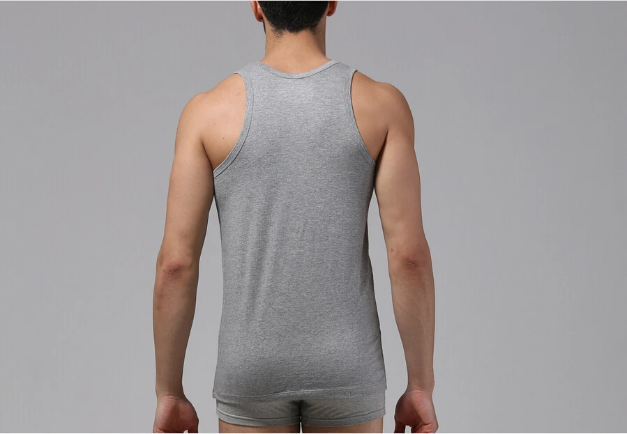 Бесплатная доставка мужской жилет из модала очень мягкий облегающий для