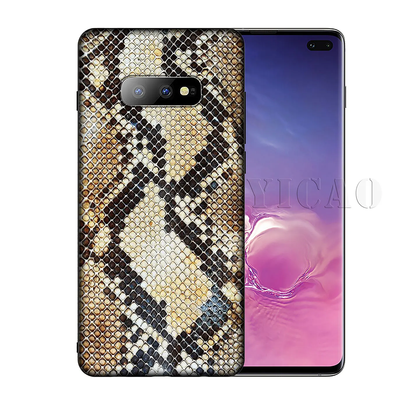 Snake Skin DIY Leopard Drawing Soft Silicone Phone Case for Samsung Galaxy S20 Ultra S10 Lite S9 S8 Plus S6 S7 Edge S10e |