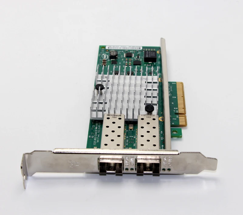 Бесплатная Доставка 82599ES Ethernet Серверный Адаптер 10 Гбит Двухпортовый PCI Express X520 NIC