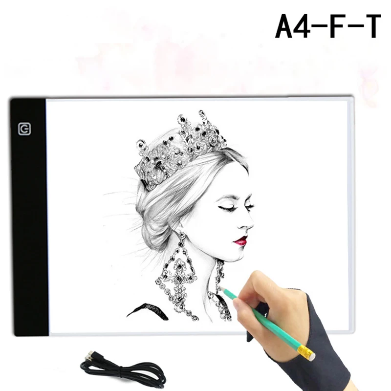 Лайтбокс A4 со светодиодный Ной подсветкой для рисования осветительный прибор с